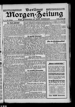 Berliner Morgenzeitung vom 26.03.1909