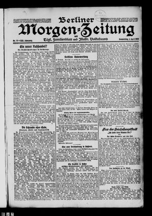Berliner Morgenzeitung vom 01.04.1909