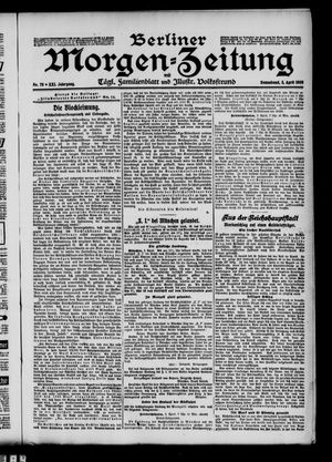 Berliner Morgenzeitung vom 03.04.1909