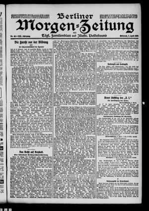 Berliner Morgenzeitung vom 07.04.1909