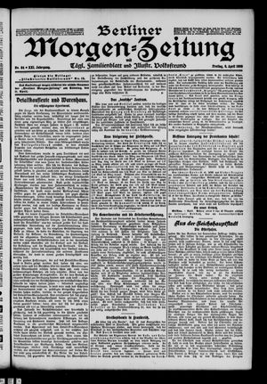 Berliner Morgenzeitung vom 09.04.1909