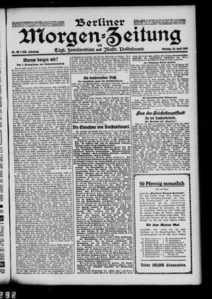 Berliner Morgen-Zeitung vom 25.04.1909