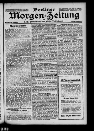 Berliner Morgen-Zeitung vom 30.04.1909