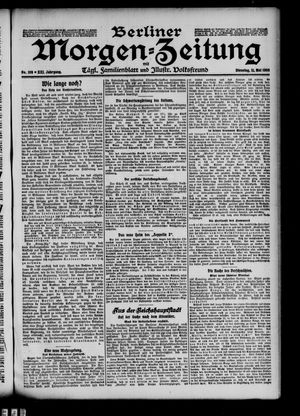 Berliner Morgen-Zeitung vom 11.05.1909