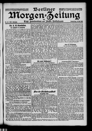 Berliner Morgen-Zeitung vom 13.05.1909