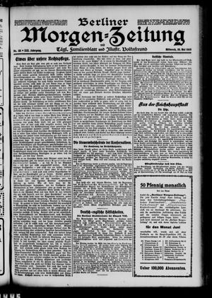 Berliner Morgen-Zeitung vom 26.05.1909