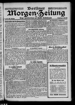 Berliner Morgen-Zeitung vom 27.05.1909
