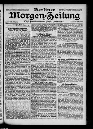 Berliner Morgen-Zeitung vom 29.05.1909