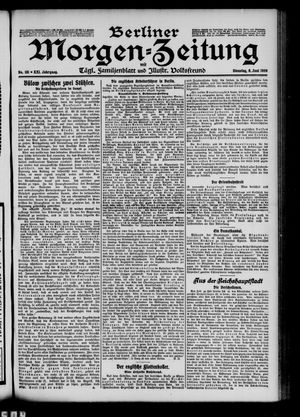 Berliner Morgen-Zeitung vom 08.06.1909