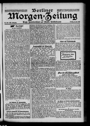 Berliner Morgen-Zeitung vom 11.06.1909