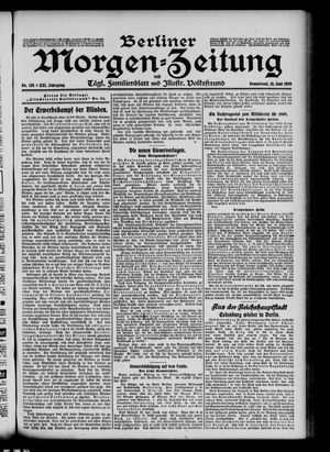 Berliner Morgen-Zeitung vom 12.06.1909
