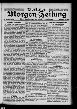 Berliner Morgen-Zeitung vom 16.06.1909
