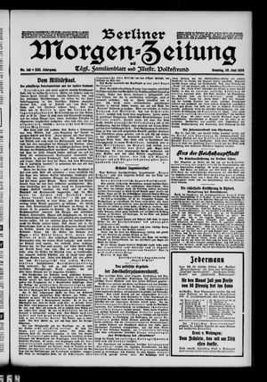 Berliner Morgen-Zeitung vom 20.06.1909