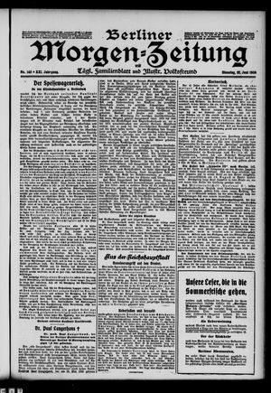 Berliner Morgen-Zeitung vom 22.06.1909