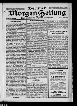 Berliner Morgen-Zeitung vom 30.06.1909