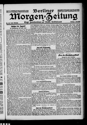 Berliner Morgen-Zeitung vom 04.07.1909