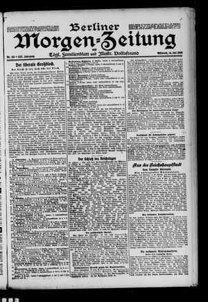 Berliner Morgen-Zeitung vom 14.07.1909
