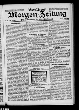 Berliner Morgen-Zeitung vom 18.07.1909