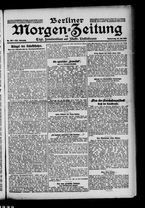 Berliner Morgen-Zeitung vom 22.07.1909
