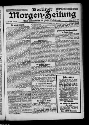 Berliner Morgen-Zeitung vom 23.07.1909