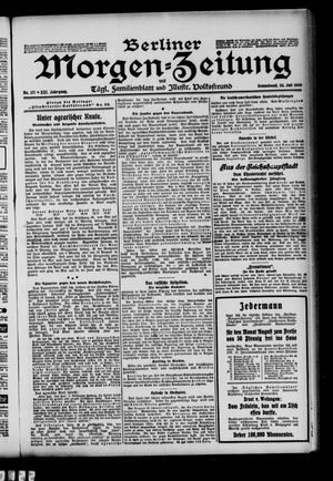 Berliner Morgen-Zeitung vom 24.07.1909