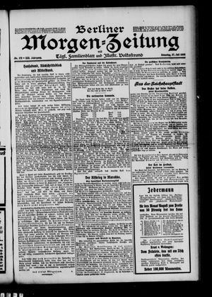 Berliner Morgen-Zeitung vom 27.07.1909