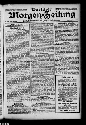 Berliner Morgen-Zeitung vom 31.07.1909