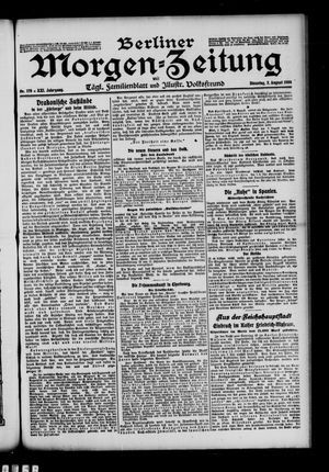Berliner Morgen-Zeitung vom 03.08.1909