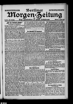 Berliner Morgen-Zeitung vom 11.08.1909