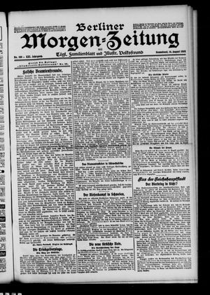 Berliner Morgen-Zeitung vom 14.08.1909