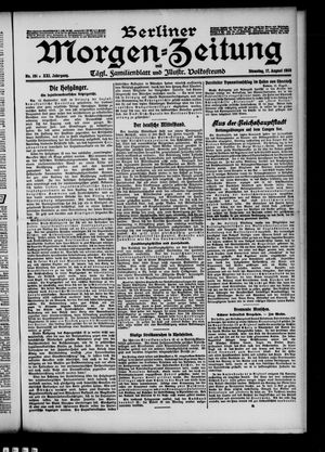 Berliner Morgen-Zeitung vom 17.08.1909