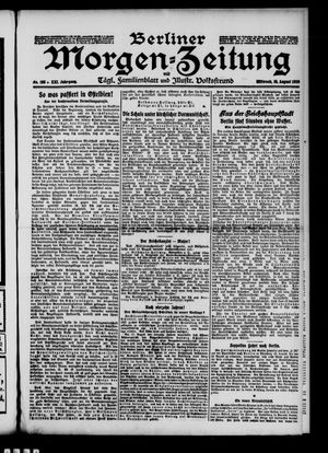 Berliner Morgen-Zeitung vom 18.08.1909