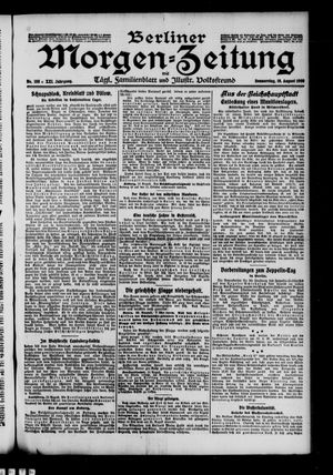 Berliner Morgen-Zeitung vom 19.08.1909