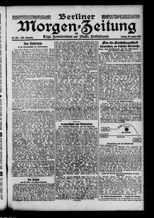 Berliner Morgen-Zeitung vom 20.08.1909