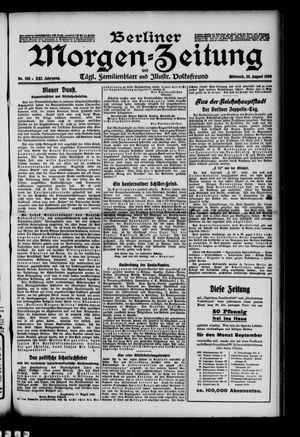 Berliner Morgen-Zeitung vom 25.08.1909