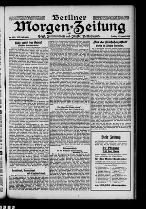 Berliner Morgen-Zeitung vom 27.08.1909