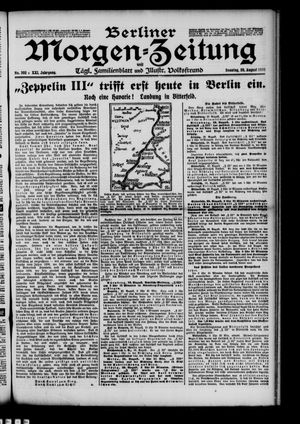 Berliner Morgen-Zeitung vom 29.08.1909