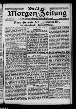 Berliner Morgen-Zeitung vom 31.08.1909