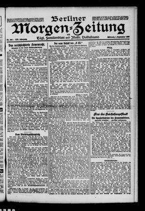 Berliner Morgen-Zeitung vom 01.09.1909