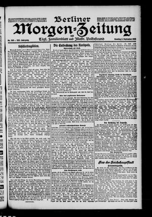 Berliner Morgen-Zeitung vom 05.09.1909