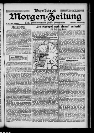 Berliner Morgen-Zeitung vom 08.09.1909