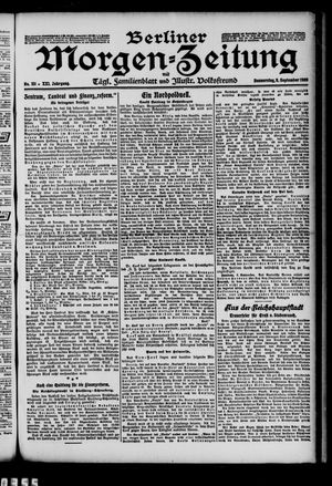 Berliner Morgen-Zeitung vom 09.09.1909