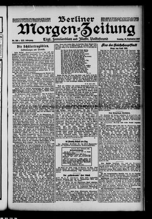 Berliner Morgen-Zeitung vom 19.09.1909