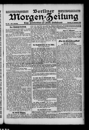 Berliner Morgen-Zeitung vom 21.09.1909