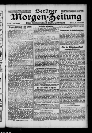 Berliner Morgen-Zeitung vom 22.09.1909