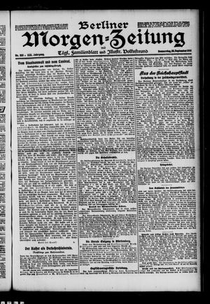 Berliner Morgen-Zeitung vom 23.09.1909