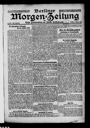 Berliner Morgen-Zeitung vom 01.10.1909