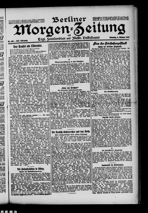 Berliner Morgen-Zeitung vom 05.10.1909