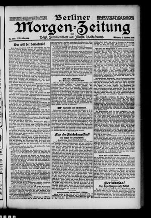 Berliner Morgen-Zeitung vom 06.10.1909