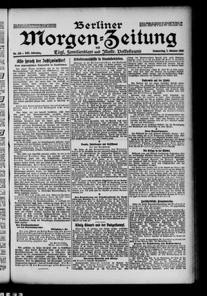 Berliner Morgen-Zeitung vom 07.10.1909